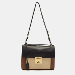Salvatore Ferragamo Tricolor Leather Marisol Top Handle Bag 1205774