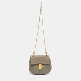 Chloe Grey Leather Medium Drew Shoulder Bag 1205782