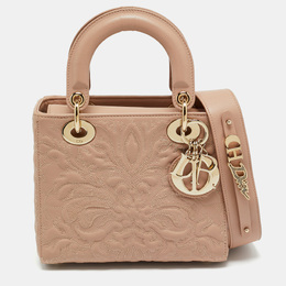Christian Dior Dusty Pink Quilted Leather Small Lady Christian Dior My ABCChristian Dior Tote 1204067