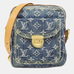 Louis Vuitton Camera Blue Monogram Denim Shoulder Bag 1192074