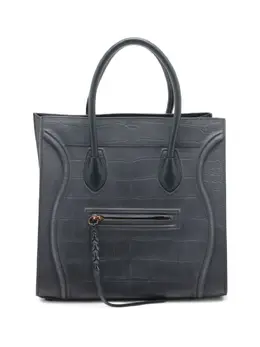 Celine 2010s crocodile-embossed tote bag 31899701