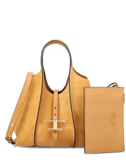 Tod's T-logo suede leather shoulder bag 31917964