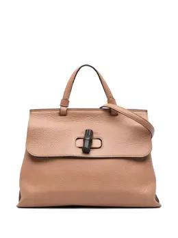 Gucci 2016-2025 Medium Leather Bamboo Daily satchel 31932829