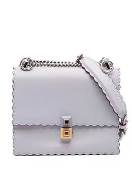 Fendi 2000-2010 Small Leather Studded Scalloped Kan I crossbody bag 31933762