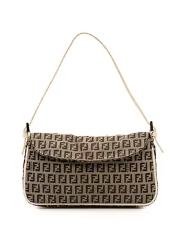 Fendi 2010-2025 Zucchino Canvas Flap Pochette shoulder bag 31933790