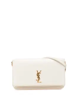 Saint Laurent 2021 Smooth Leather Cassandre Phone Holder crossbody bag 31933598