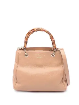 Gucci 2016-2025 Small Calfskin Bamboo Shopper satchel 31926857