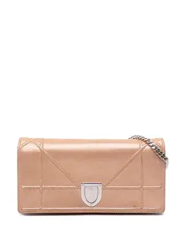 Christian Dior 2015 Metallic Grained Calfskin Diorama Wallet on Chain crossbody bag 31928129