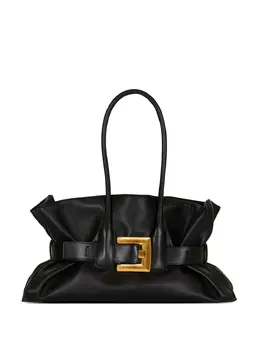 Balmain large Anthem buckle-detailed calfskin tote bag 31365132