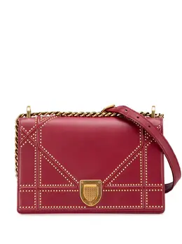 Christian Dior 2018 Medium Studded Lambskin Diorama Flap crossbody bag 31923763