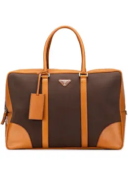 Prada 2013-2025 Cinghiale Trimmed Canvas Canapa travel bag 31933716
