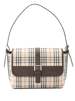 Burberry 2000-2017 House Check Canvas Flap shoulder bag 31929969