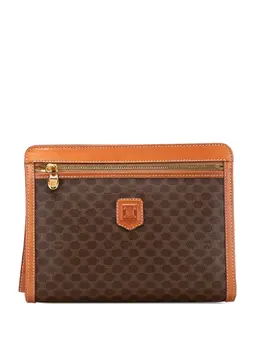 Celine 1994 Macadam Coated Canvas clutch bag 31931984