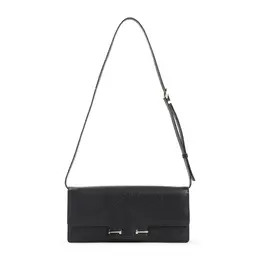Tom Ford-Black Goat Leather Shoulder Bag-Donna 52492118524244