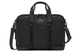 Tumi Сумка-портфель для ноутбуков Alpha Bravo из баллистического нейлона с кожей, мужские, черная 0232741d