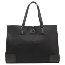 Tory Burch Сумка-шоппер Ella из коровьей кожи, сумка для покупок, сумка на плечо, женская, черная 88366-001
