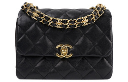 Chanel Сумка через плечо из коровьей кожи цвета личи, 22 карата, женская, черная, осенне-зимняя as3580-b09185-94305