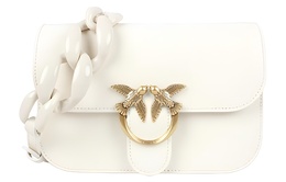Pinko Сумка Swift из коровьей кожи, маленькая квадратная сумка через плечо, женская, белого цвета 1p22mm-y7ty-z14q