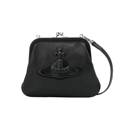 Vivienne Westwood Женская кожаная сумка через плечо Trumpets, черная 52050001l001sn401