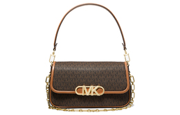 Michael Kors Сумка через плечо Golden Lotus, женская, кожаная, среднего размера, темно-коричневого цвета 30f2g7pc6b-252