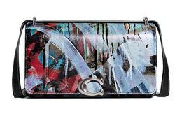 Coach Сумка Bandit из коровьей кожи, коллаборация MINT+SERF, средний размер, женская, цвет «граффити синий» cd707-lhblc