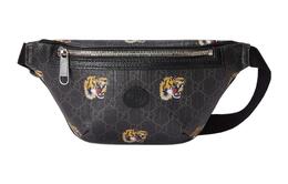 Gucci Сумка-слинг из холста с кожаной отделкой, мужская, черная 675181-uxvbf-1087