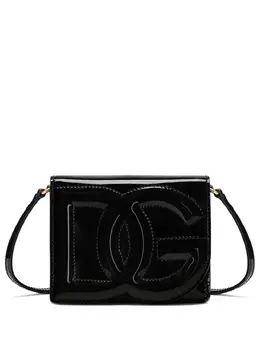 Лакированная сумка через плечо с логотипом DG Dolce & Gabbana, черный 20236682 | черный