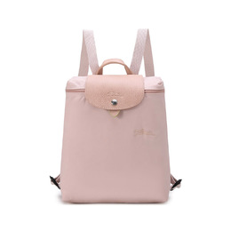 Longchamp Женский рюкзак Le Pliage Green из переработанного холста с кожаной отделкой, цвет вишнево-розовый 1699919p64 | cherry blossom pink