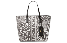 Michael Kors Полиуретановая сумка-шоппер Sinclair, женская, черно-бежевая 30t2g5st7j-987