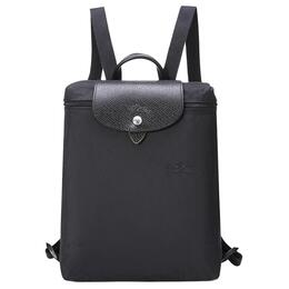 Longchamp Рюкзак Le Pliage Green Recycled Canvas с кожаной отделкой, стандартный, женский, черный 1699919001