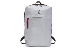 Полиэстеровый компьютерный баскетбольный рюкзак Regular Unisex бело-серый Jordan 9a0164-001 | white gray