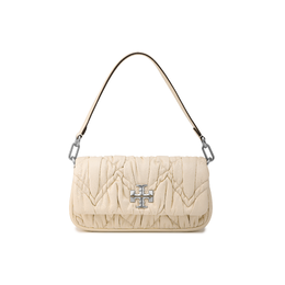 Tory Burch Сумка Kira Nappa Leather, сумка на плечо Trumpets, женская, светло-кремового и белого цвета 142844-250