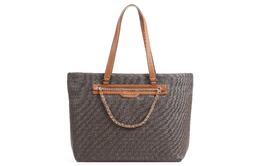 Michael Kors Сумка-шоппер из холщовой ткани с покрытием, сумка для покупок, сумка через плечо, женская коричневая 30r3g04t3b-brn-acorn