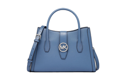 Michael Kors Сумка Gabby из искусственной кожи, сумка через плечо, женская, среднего размера, черная/молочно-белая/синяя 35h3s5gs6v | milk white