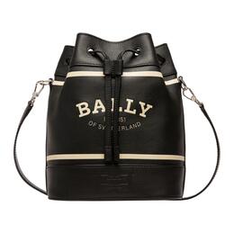 Bally Сумка-ведро из коровьей кожи, сумка через плечо, обычная женская, черная 6301903