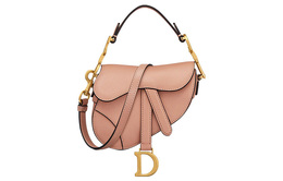 Christian Dior Сумка-седло из овчины, сумка через плечо, сумка-мессенджер, мини-сумка женская, розово-розовая s5685cceh-m49p