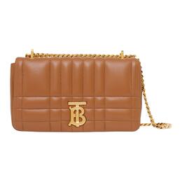 Burberry Сумка Lola из стеганой кожи, маленькая, кленово-коричневая 80595141