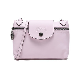 Longchamp Кожаная сумка-кошелек Le Pliage, сумка через плечо, обычная женская, цвет "Petal Pink" 10188987p72