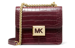 Michael Kors Сумка-мессенджер Sonia из искусственной кожи, через плечо, маленькая женская, ягодно-фиолетового цвета 35f1g6ss1e-merlot