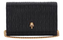 Alexander McQueen Сумка через плечо из овчины, маленькая женская, черная 613088-dytba-1000