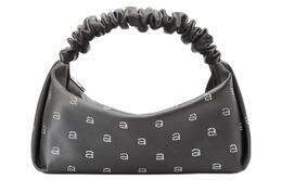 Миниатюрная женская серая атласная сумка Scrunchie Alexander Wang 20123r30t068