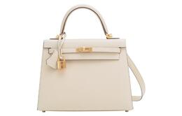 Hermes Сумка Kelly 25 Epsom 12 Nata White h038416cci2