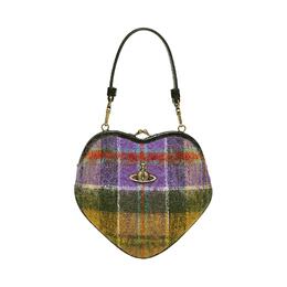 Vivienne Westwood Шерстяная сумка в форме сердца, женская на одно плечо, фиолетовая и разноцветная 4b01000cww00znj201