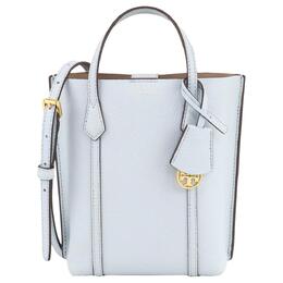 Tory Burch Сумка-шоппер Perry из тисненой кожи, сумка-шоппер, сумка через плечо, женская мини-сумка светло-голубого цвета 142616-401
