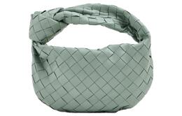 Bottega Veneta Мини-сумка Jodie с верхней ручкой Intreccio, зеленая 651876vcpp53403