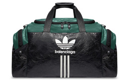 Balenciaga Спортивная сумка X Adidas, черная/зеленая 721810210m11063