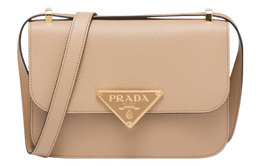 Prada Сумка через плечо из сафьяновой кожи, женская, песочно-бежево-желтая 1bd320_2a4a_f0036_v_oto
