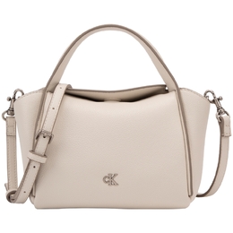 Сумка Calvin Klein из комбинированного материала на одно плечо, женская, среднего размера, бежево-абрикосового цвета 4k3144g-cjh | cjh-beige apricot