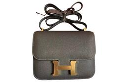 Hermes Сумка Constance Epsom Leather через плечо, мини-сумка для женщин 88, графитово-серый h083905cc88