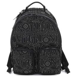 Louis Vuitton Рюкзак мужской с кожаной отделкой, черный m21426